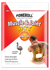 Poweroll Muscle & Joint Hot Patch (10.5cm*15cm) 3 Patches